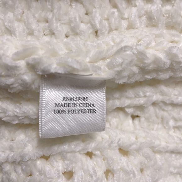 NWT Hello Nite Heavy Knit High Neck Sweater Oversized Fit Cream Color Size M - Picture 5 of 7